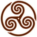 Brown Wheeled Triskelion1 icon